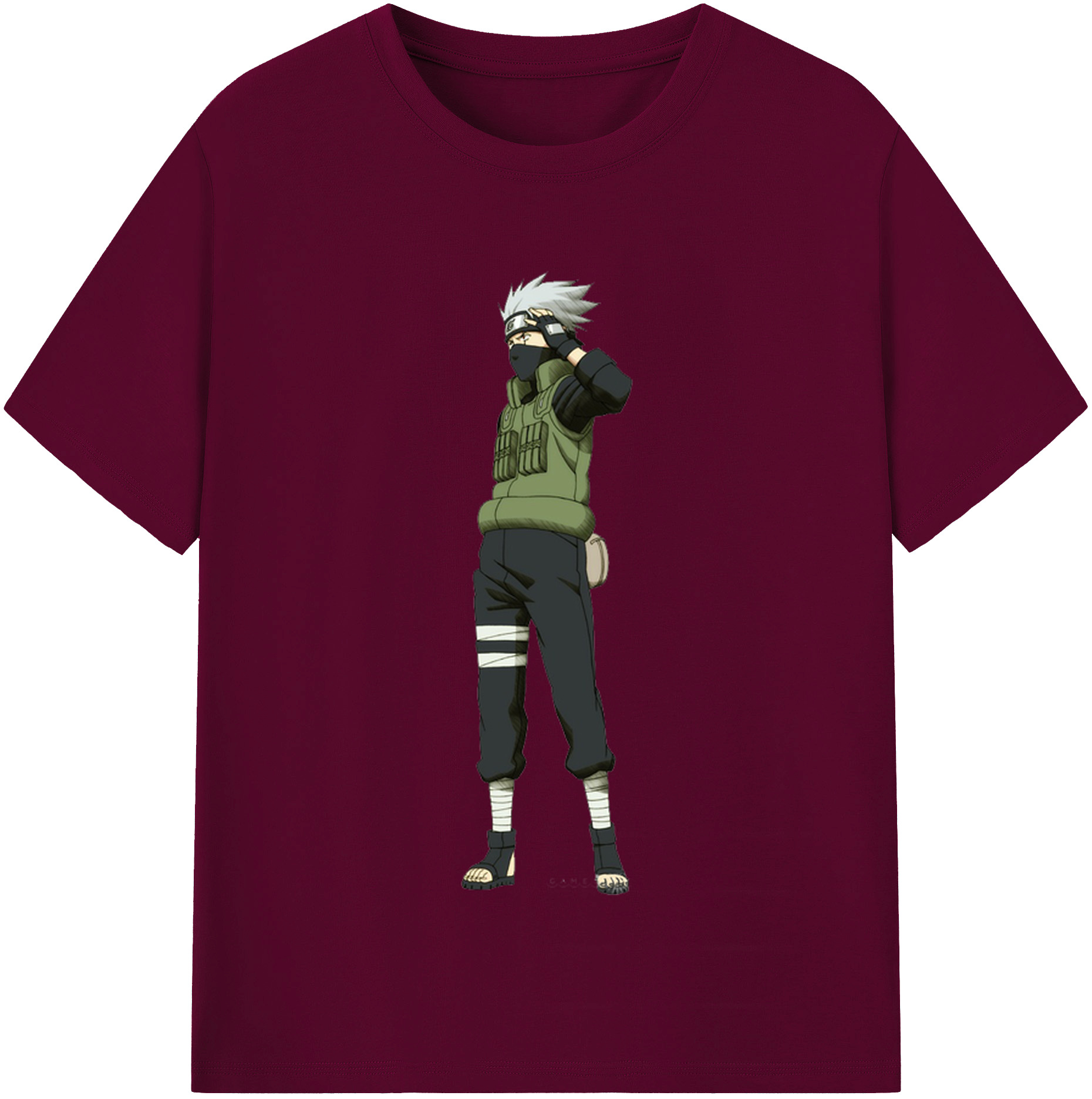（画像用） NARUTO -ナルト- はたけ カカシ Hatake Kakashi レディースカジュアルプリントTシャツ（綿100％）